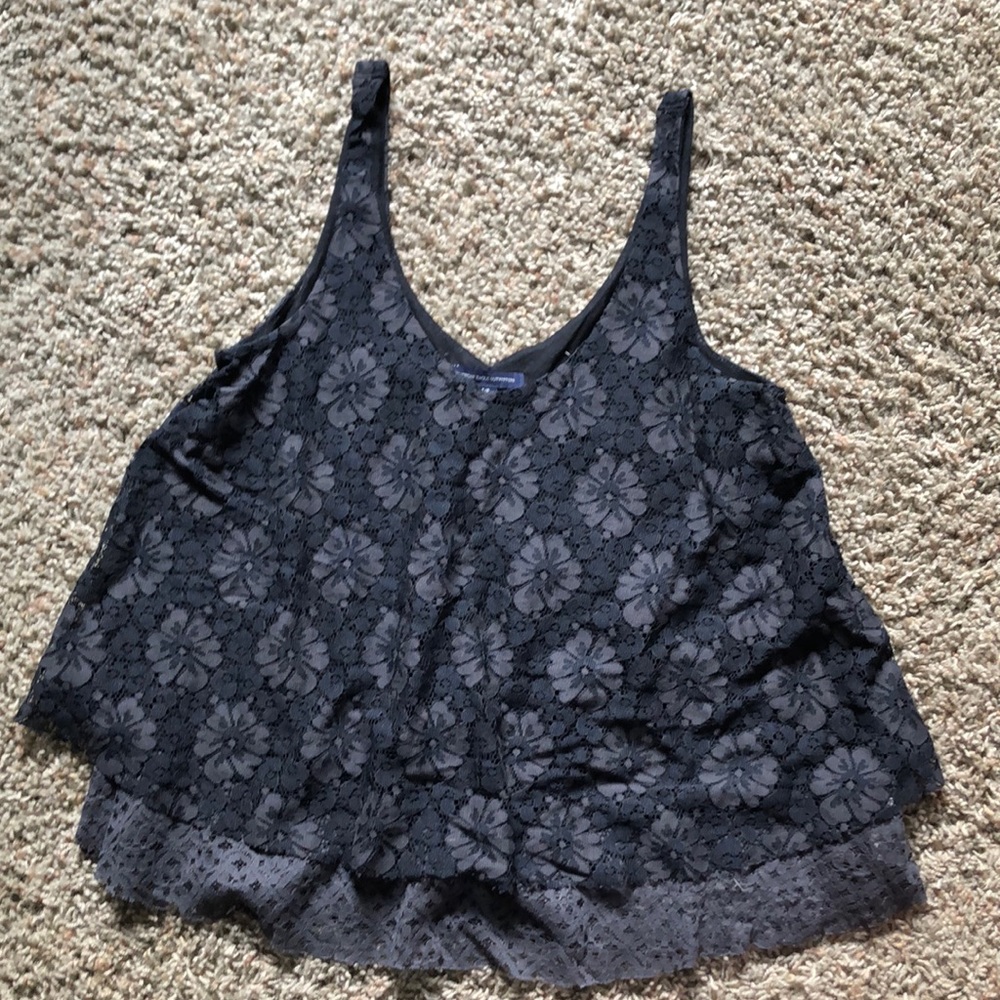 American eagle flower tank top